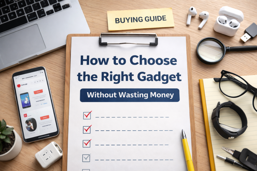 Buying guide showing how to choose the right gadget without wasting money