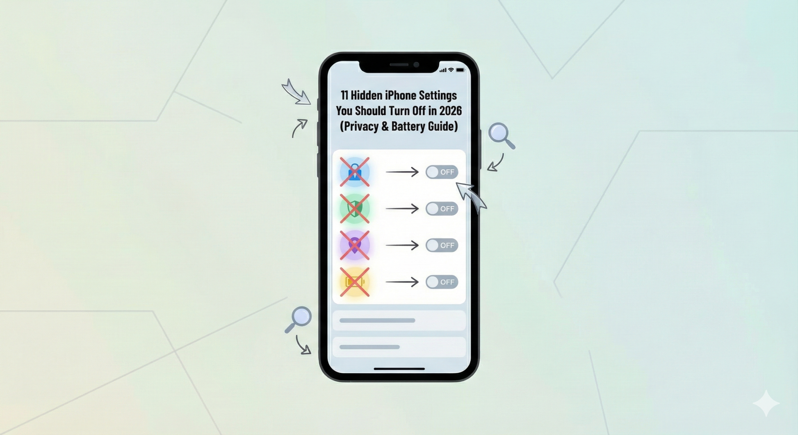 hidden iphone settings