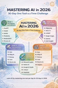 master ai 30 day one tool a time challenge 2026 inline