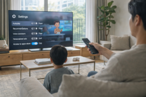turning off smart TV features for kids